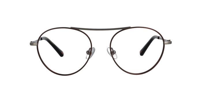  Brown Full rim Aviator Eyeglasses for Men and Women