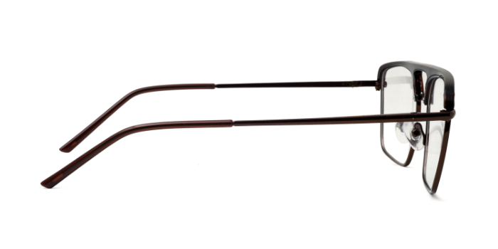 NERDLANE by EyeMyEye E15B11393 Brown Full Frame Square Eyeglasses for Men and Women