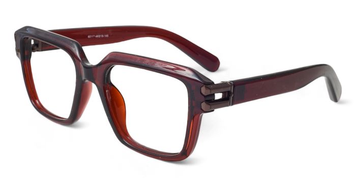 MIRAR by EyeMyEye Brown Full Frame Square Eyeglasses for Men and Women