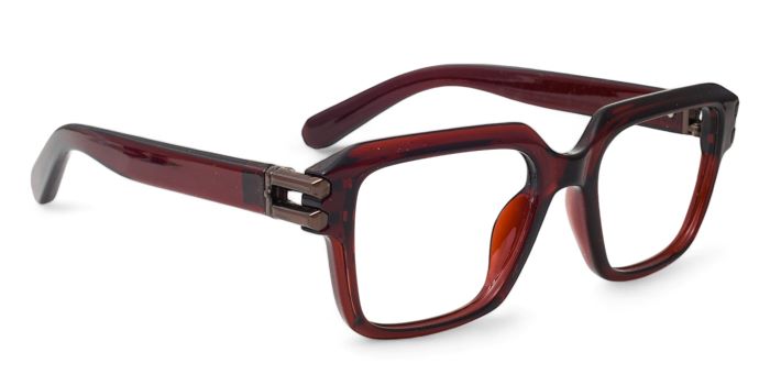MIRAR by EyeMyEye Brown Full Frame Square Eyeglasses for Men and Women