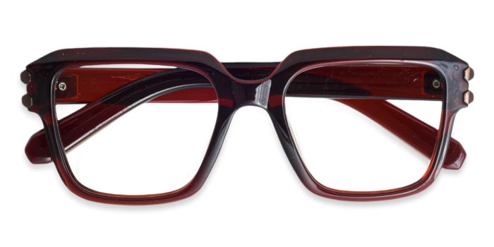 MIRAR by EyeMyEye Brown Full Frame Square Eyeglasses for Men and Women