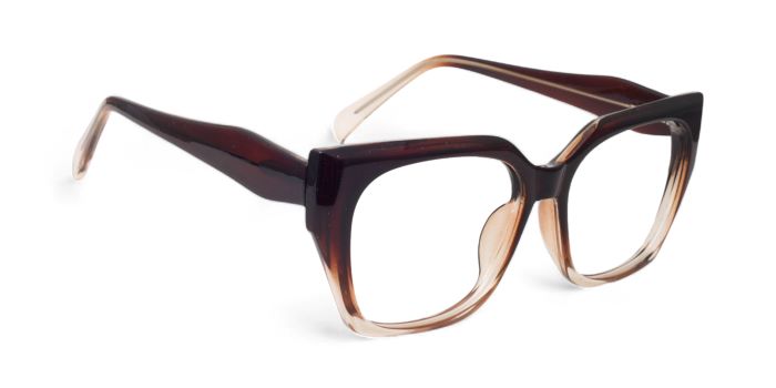 MIRAR by EyeMyEye Brown Full Frame Wayfarer Eyeglasses for Men and Women