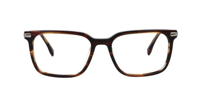  Brown Full rim Square Eyeglasses for Men