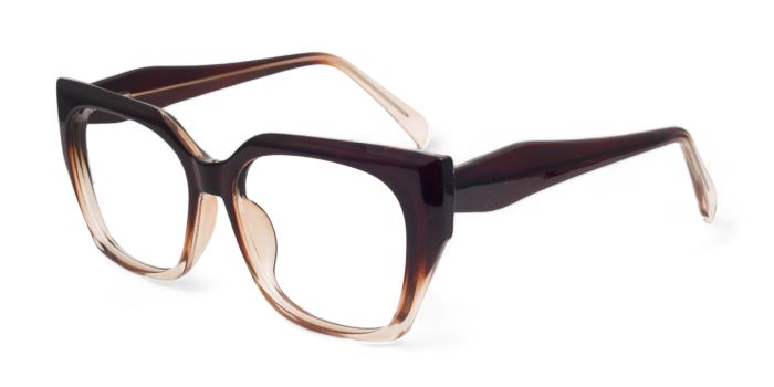 MIRAR by EyeMyEye Brown color Full Frame Butterfly Eyeglasses for Women