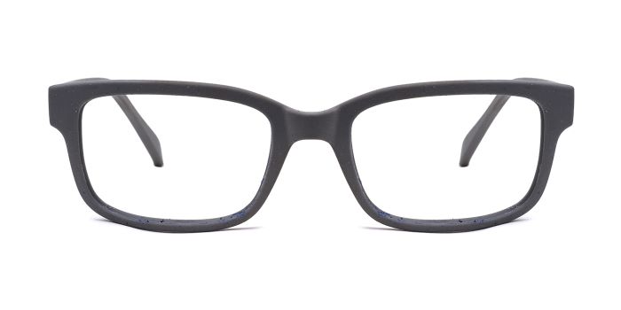  Grey Full Frame Rectangle Eyeglasses for Men and Women