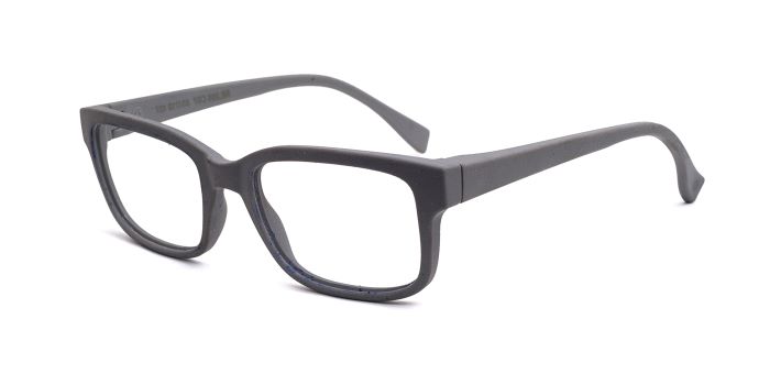  Grey Full Frame Rectangle Eyeglasses for Men and Women