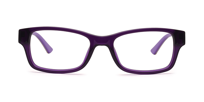 PUMA Purple Full Frame Rectangle Eyeglasses for Kids