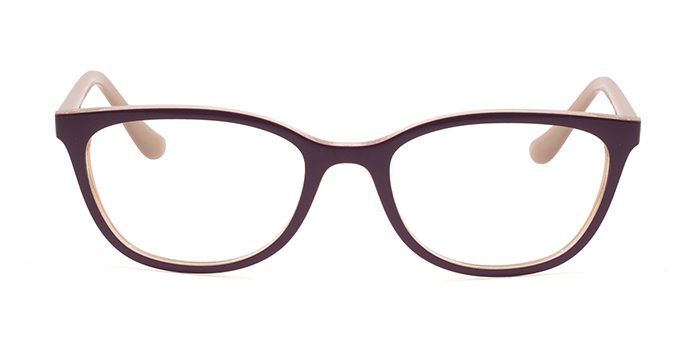 VOGUE Purple Full Frame Oval Eyeglasses for Women