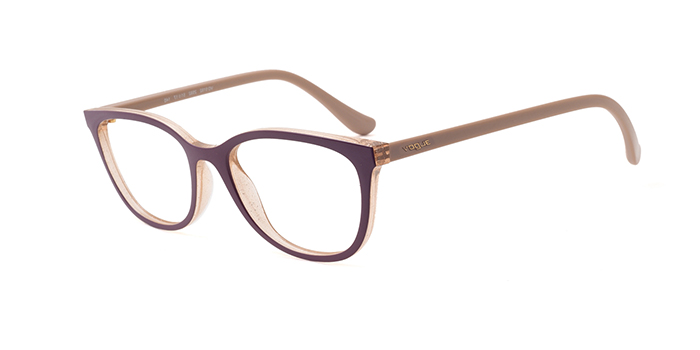 VOGUE Purple Full Frame Oval Eyeglasses for Women