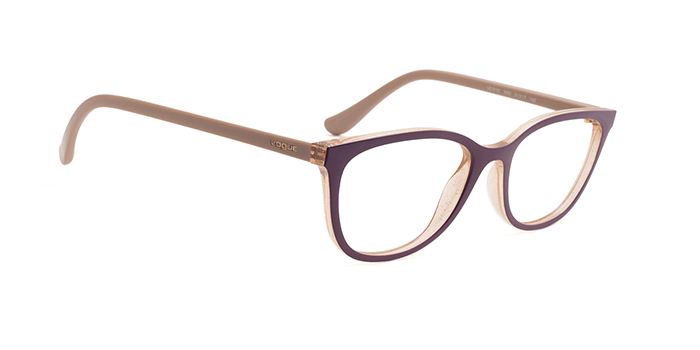 VOGUE Purple Full Frame Oval Eyeglasses for Women
