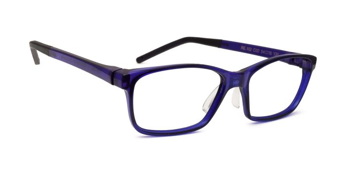  purple Full Frame Rectangle Eyeglasses for Men and Women