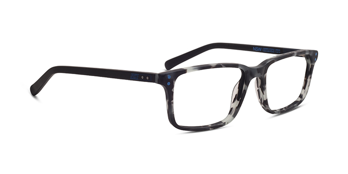 NIKE Havana Full Frame Rectangle Eyeglasses for Men and Women
