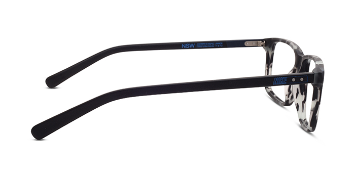 NIKE Havana Full Frame Rectangle Eyeglasses for Men and Women