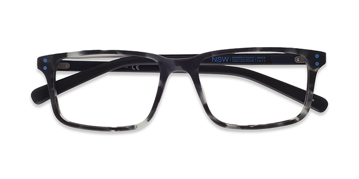 NIKE Havana Full Frame Rectangle Eyeglasses for Men and Women