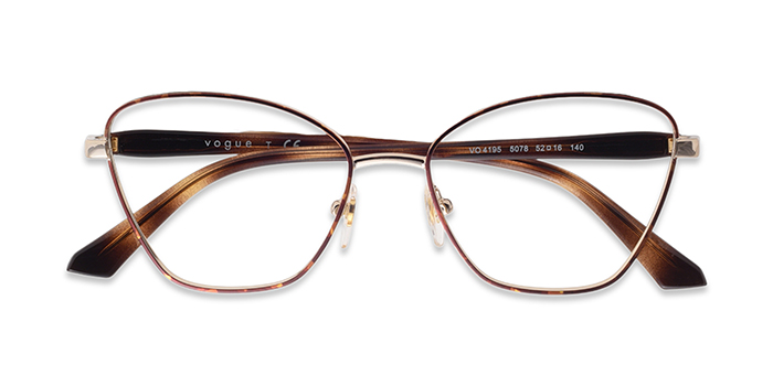 VOGUE Tortoise Full Frame Cateye Eyeglasses for Women