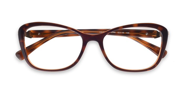 VOGUE Tortoise Full Frame Square Eyeglasses for Women