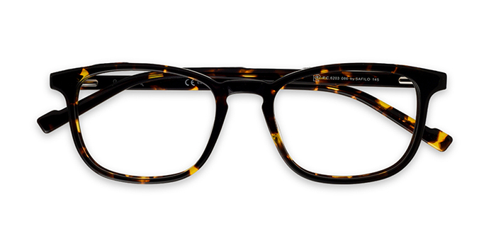 PIERRE CARDIN Tortoise Full Frame Rectangle Eyeglasses for Men and Women