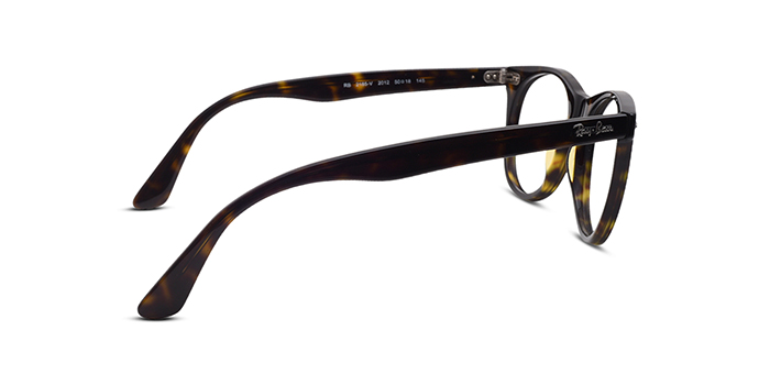 Ray-Ban Tortoise Full Frame Round Eyeglasses for Men and Women