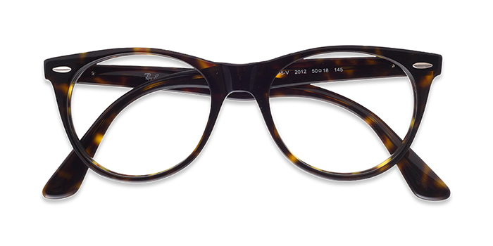 Ray-Ban Tortoise Full Frame Round Eyeglasses for Men and Women
