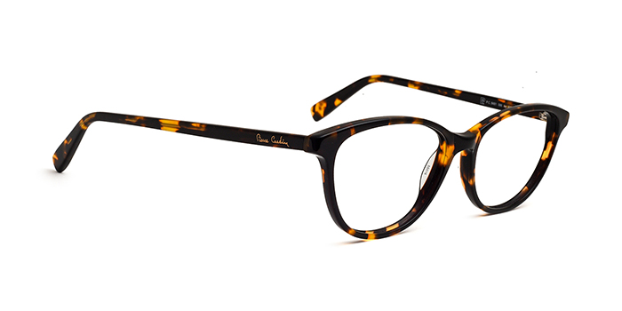 PIERRE CARDIN Tortoise Full Frame Oval Eyeglasses for Women