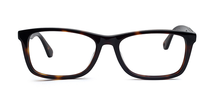 TOMMY HILFIGER Tortoise Full Frame Rectangle Eyeglasses for Men and Women