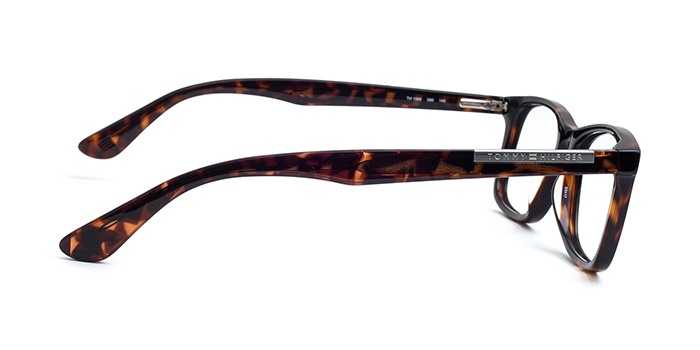 TOMMY HILFIGER Tortoise Full Frame Rectangle Eyeglasses for Men and Women