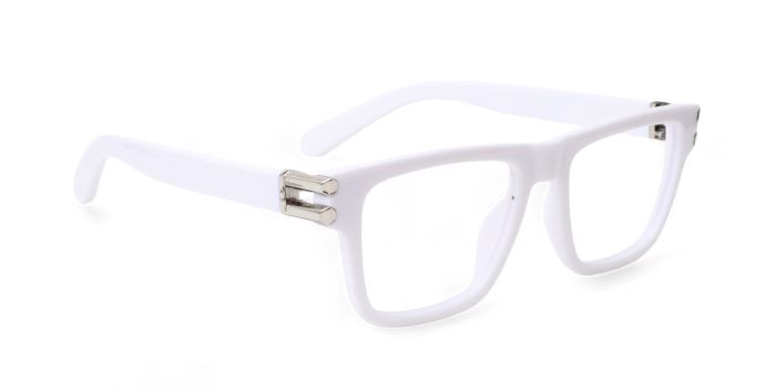 MIRAR by EyeMyEye White Full Frame Wayfarer Eyeglasses for Men and Women