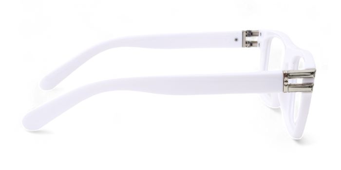 MIRAR by EyeMyEye White Full Frame Wayfarer Eyeglasses for Men and Women