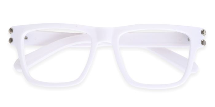 MIRAR by EyeMyEye White Full Frame Wayfarer Eyeglasses for Men and Women