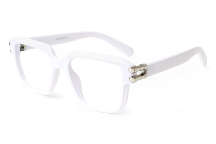 MIRAR by EyeMyEye white Full Frame Square Eyeglasses for Men and Women