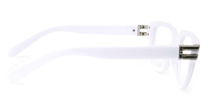 MIRAR by EyeMyEye white Full Frame Square Eyeglasses for Men and Women