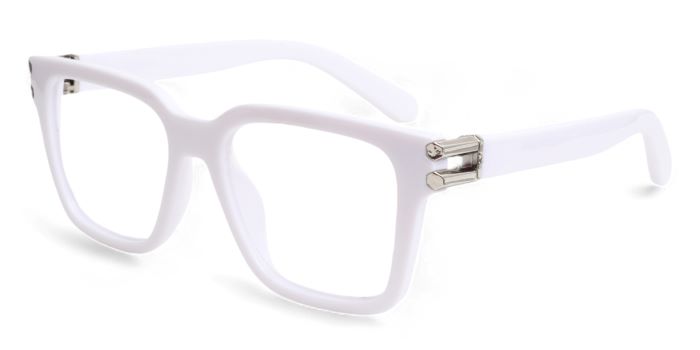 MIRAR by EyeMyEye White Full Frame Wayfarer Eyeglasses for Men and Women