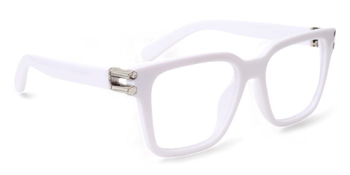 MIRAR by EyeMyEye White Full Frame Wayfarer Eyeglasses for Men and Women