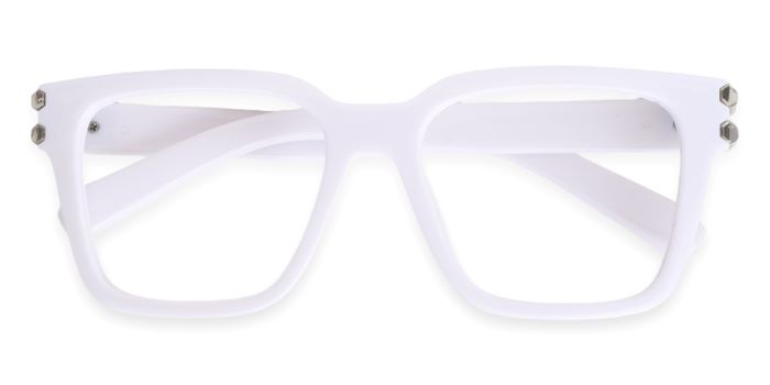 MIRAR by EyeMyEye White Full Frame Wayfarer Eyeglasses for Men and Women