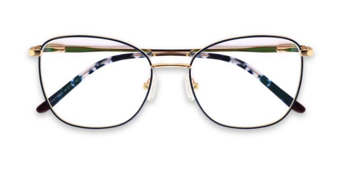  Blue Full Frame Square Eyeglasses for Women