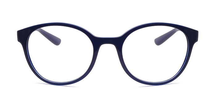VOGUE Blue Full Frame Round Eyeglasses for Women