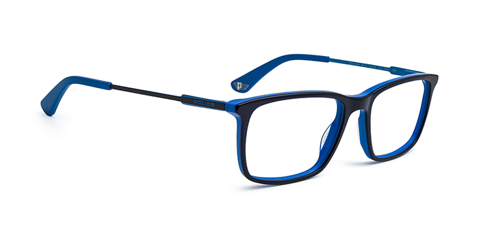 POLICE Blue Full Frame Rectangle Eyeglasses for Men and Women