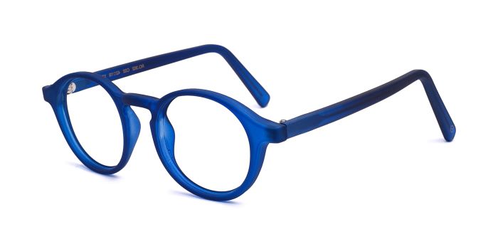  Blue Full Frame Round Eyeglasses for Kids