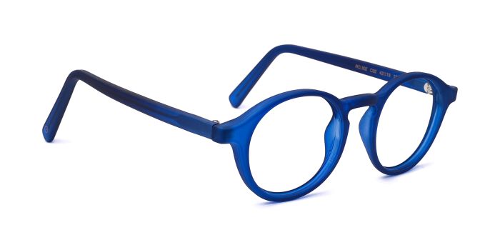  Blue Full Frame Round Eyeglasses for Kids
