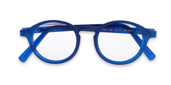 Blue Full Frame Round Eyeglasses for Kids