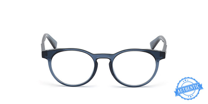 Diesel Blue Full Frame Round Eyeglasses for Men and Women