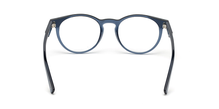 Diesel Blue Full Frame Round Eyeglasses for Men and Women