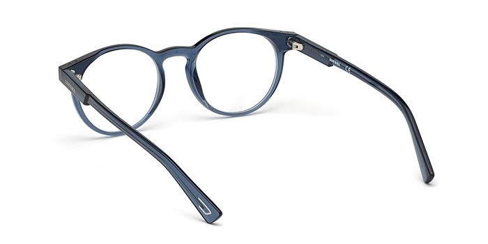Diesel Blue Full Frame Round Eyeglasses for Men and Women