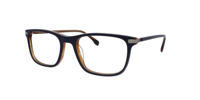  Blue Full rim Square Eyeglasses for Men