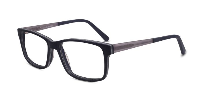  Blue  Full Frame Rectangle Eyeglasses for Men and Women