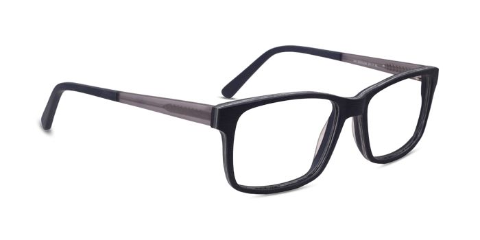  Blue  Full Frame Rectangle Eyeglasses for Men and Women