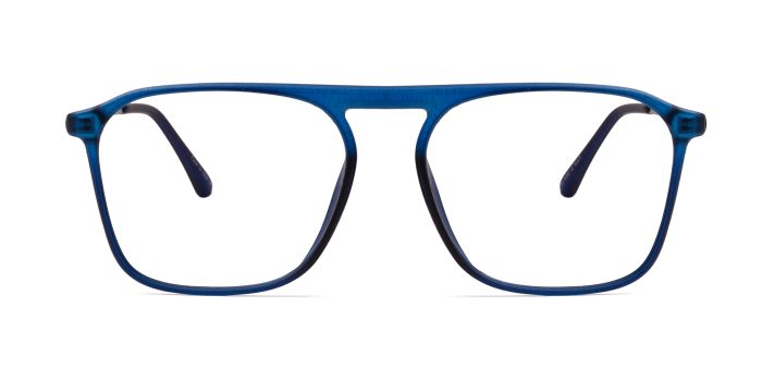 Nerdlane Blue Full Frame Square Eyeglasses for Men