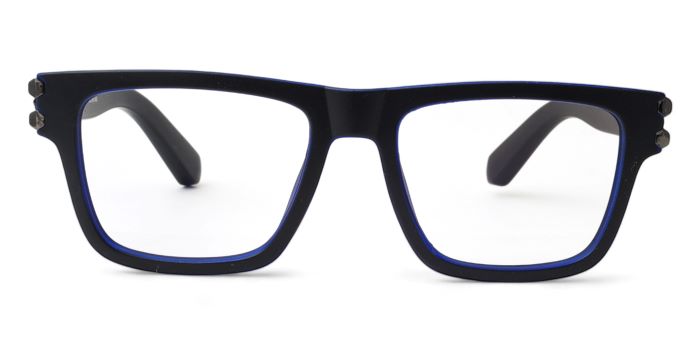 MIRAR by EyeMyEye  Blue Full Frame Wayfarer Eyeglasses for Men and Women