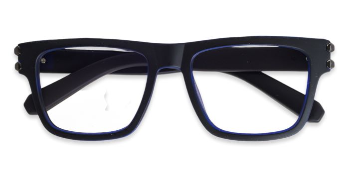 MIRAR by EyeMyEye  Blue Full Frame Wayfarer Eyeglasses for Men and Women