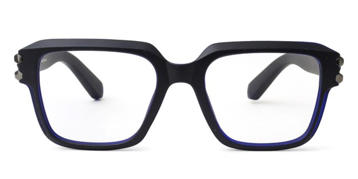 MIRAR by EyeMyEye Blue Full Frame Square Eyeglasses for Men and Women